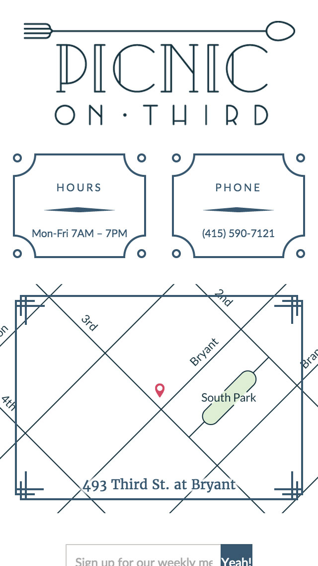 Typical phone layout